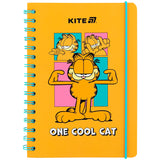 Блокнот на спіралі Kite Garfield GF25-190, A5, 80 аркушів, клітинка