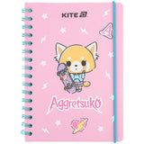 Блокнот на спіралі Kite Aggretsuko AR25-190, A5, 80 аркушів, клітинка