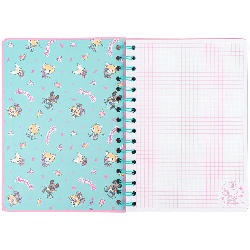 Spiral notebook Aggretsuko AR25-190, A5, 80 sheets, squared