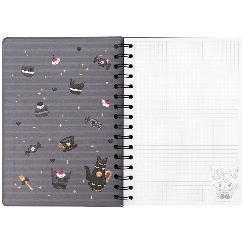 Spiral notebook Kuromi HK25-190, A5, 80 sheets, squared