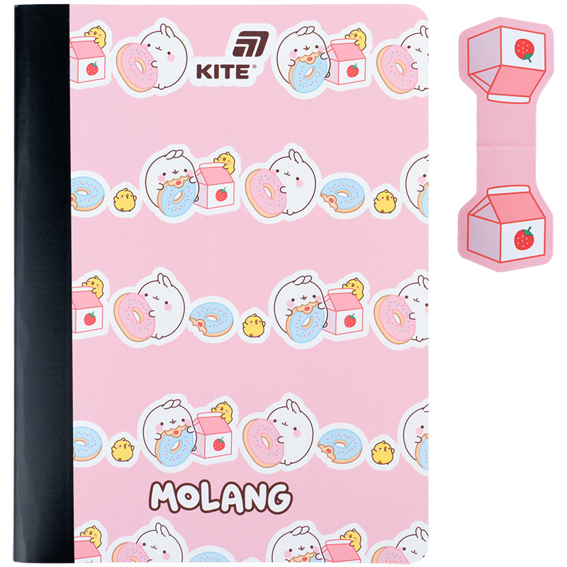 Notebook and page clip Kite Molang ML25-192, А5, 60 sheets, squared
