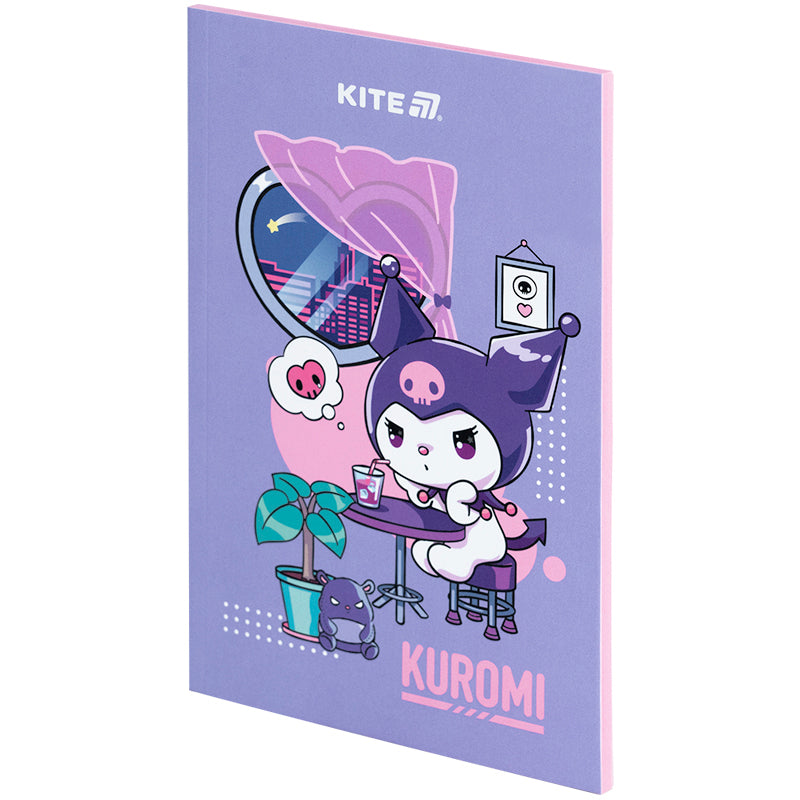 Блокнот Kite Kuromi HK25-193, термобіндер, А5, 64 аркуші, нелінований