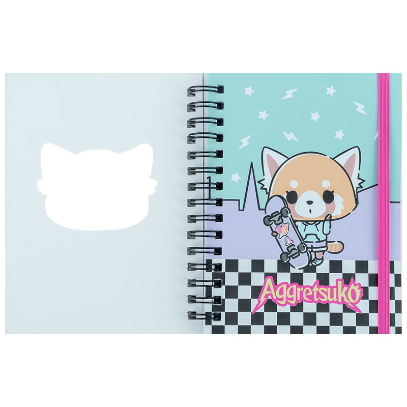 Spiral notebook Kite Aggretsuko AR25-229, А6, 80 sheets, squared
