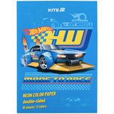 Папір кольоровий неоновий Kite Hot Wheels HW24-252