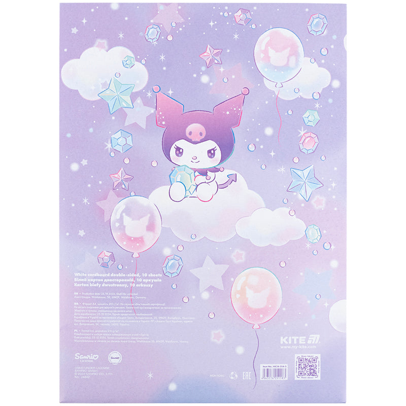 White cardboard Kite Kuromi HK24-254-2 (10 sheets), A4