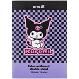 Color cardboard double-sided Kite Kuromi HK24-255-2 (10 sheets/10 colors), А4