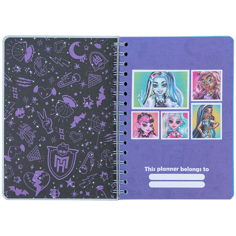Щоденник на спіралі Kite Monster High MH25-438, тверда обкладинка