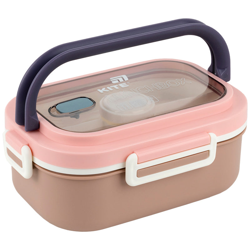 Lunchbox with divider Kite K25-1182-1, 1100 ml, beige