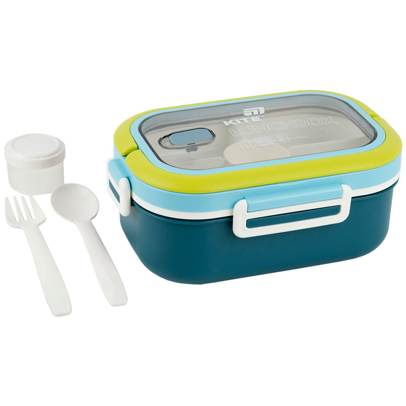 Lunchbox with divider Kite K25-1182-2, 1100 ml, blue