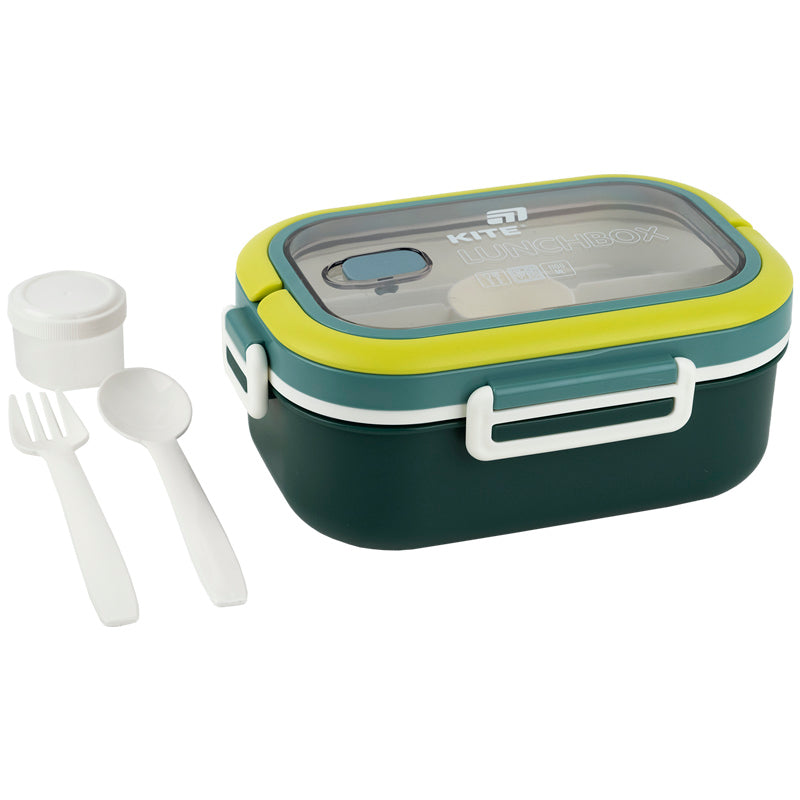Lunchbox with divider Kite K25-1182-3, 1100 ml, green