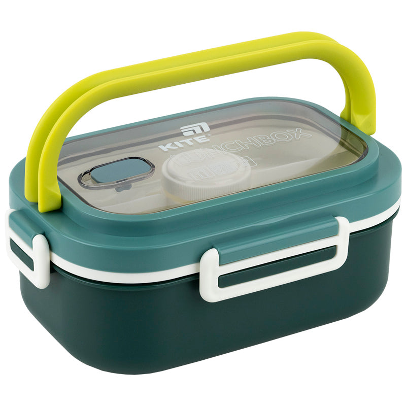 Lunchbox with divider Kite K25-1182-3, 1100 ml, green
