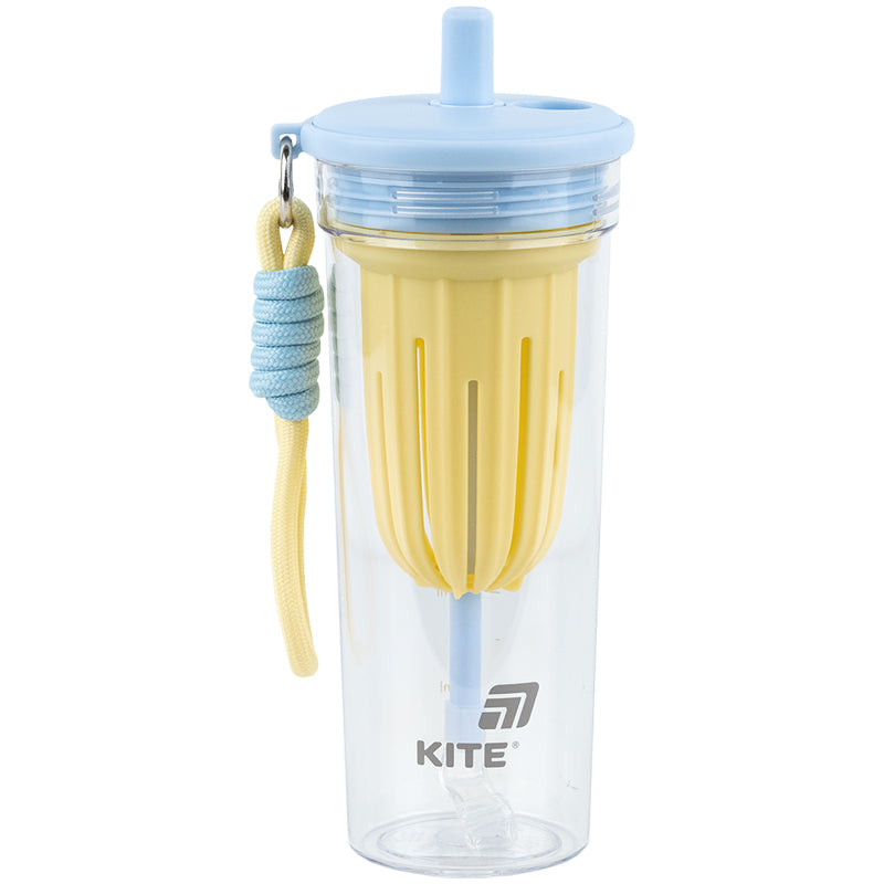Plastic cup Kite K25-1219-3, 650 ml, yellow and blue