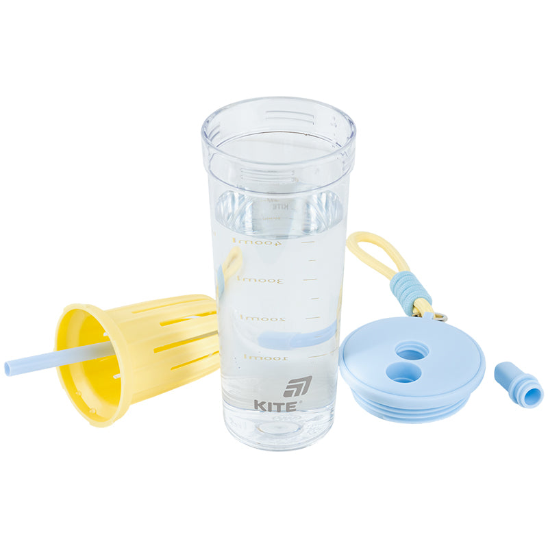 Plastic cup Kite K25-1219-3, 650 ml, yellow and blue