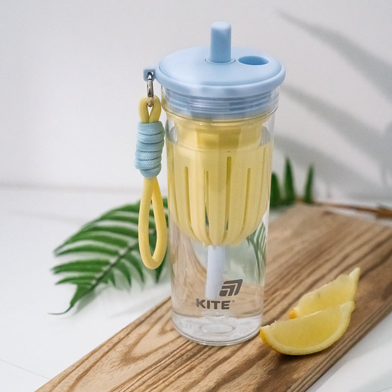Plastic cup Kite K25-1219-3, 650 ml, yellow and blue