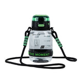 Water bottle Kite K25-1218-2, 700 ml, black and green