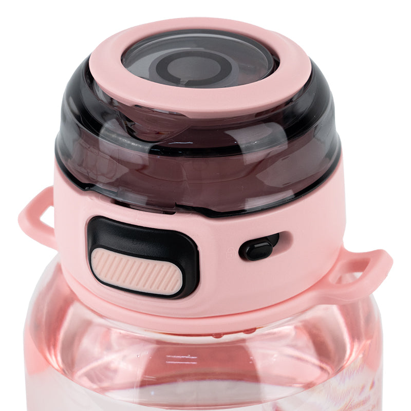 Water bottle Kite K25-1218-3, 700 ml, pink and gray