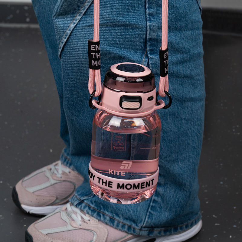 Water bottle Kite K25-1218-3, 700 ml, pink and gray