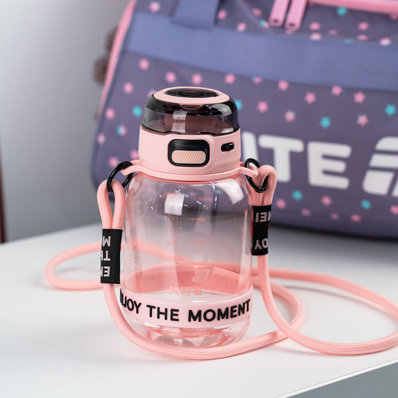 Water bottle Kite K25-1218-3, 700 ml, pink and gray