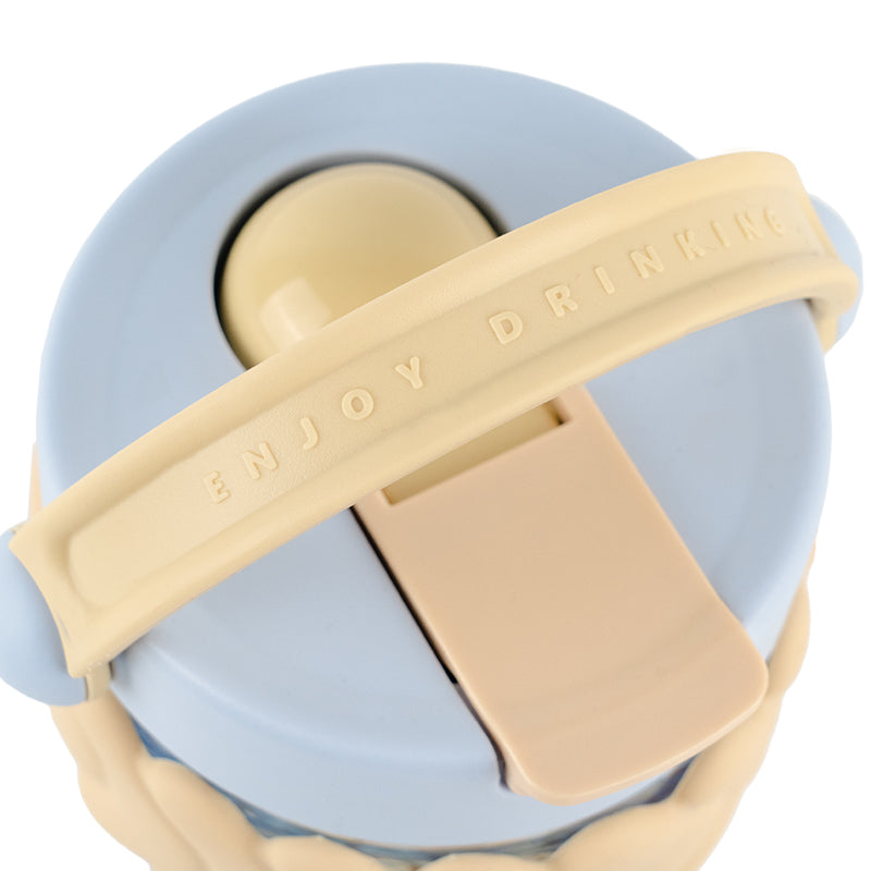 Plastic cup Kite K25-1231-1, 900 ml, beige and blue