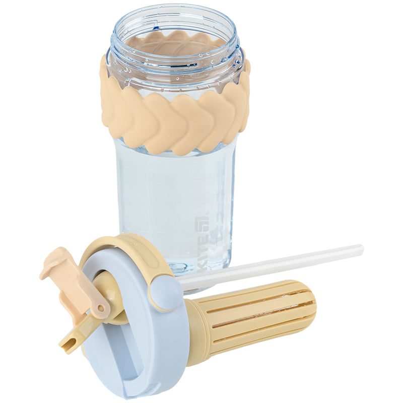 Plastic cup Kite K25-1231-1, 900 ml, beige and blue
