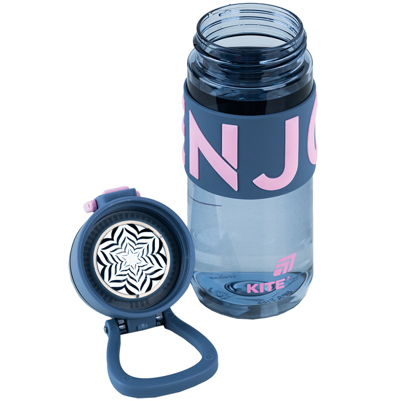 Water bottle Kite K25-1232-2, 550 ml, gray-pink