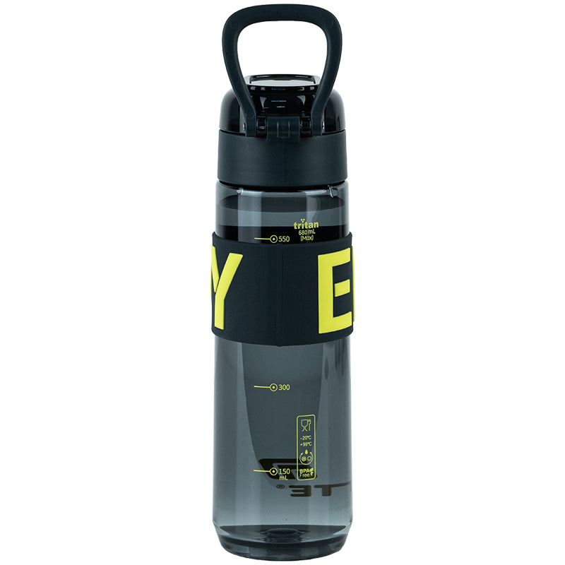 Пляшечка для води Kite K25-1233-1, 680 мл, чорно-жовта