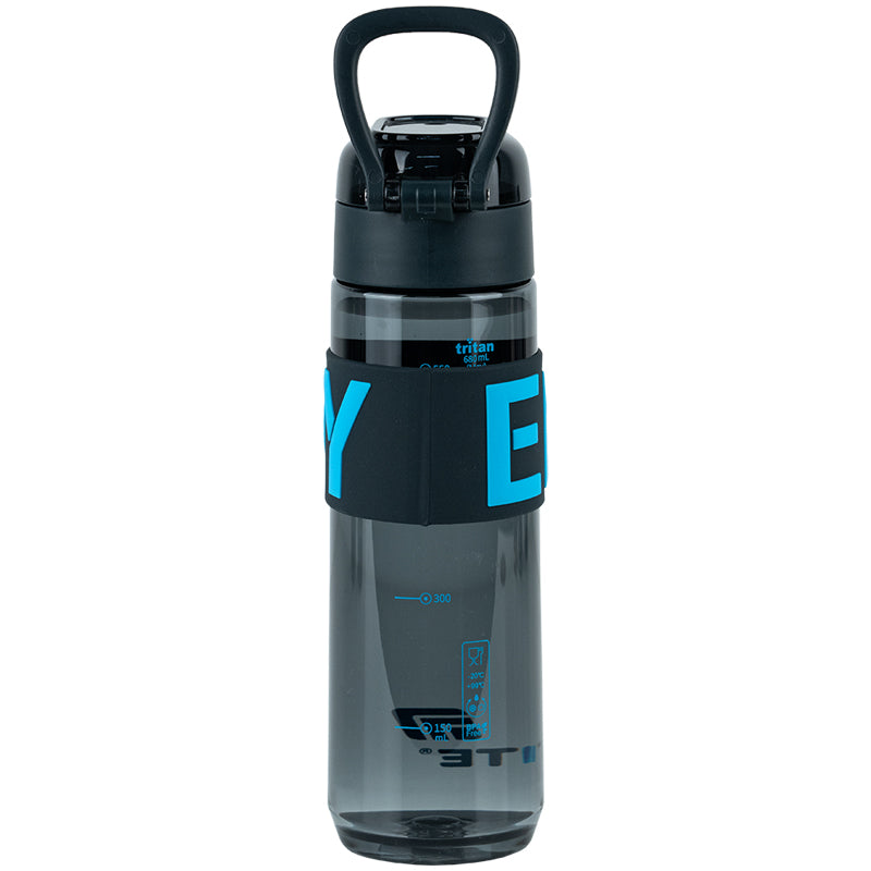 Пляшечка для води Kite K25-1233-2, 680 мл, чорно-блакитна