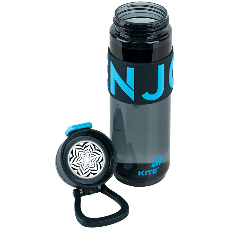 Water bottle Kite K25-1233-2, 680 ml, black-blue