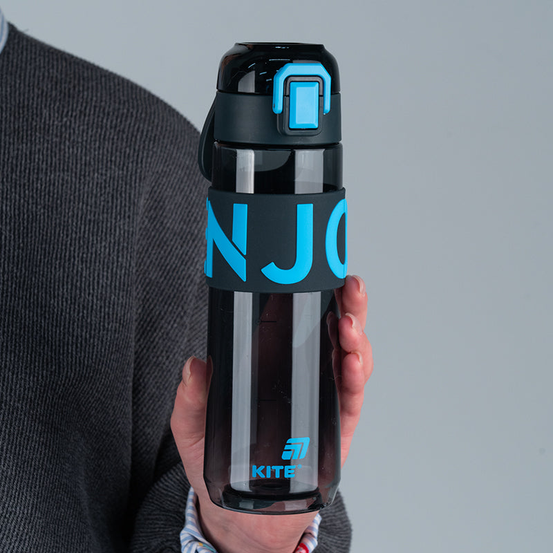 Water bottle Kite K25-1233-2, 680 ml, black-blue
