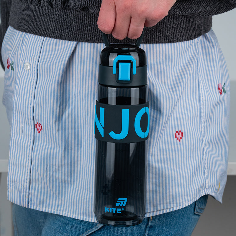 Water bottle Kite K25-1233-2, 680 ml, black-blue