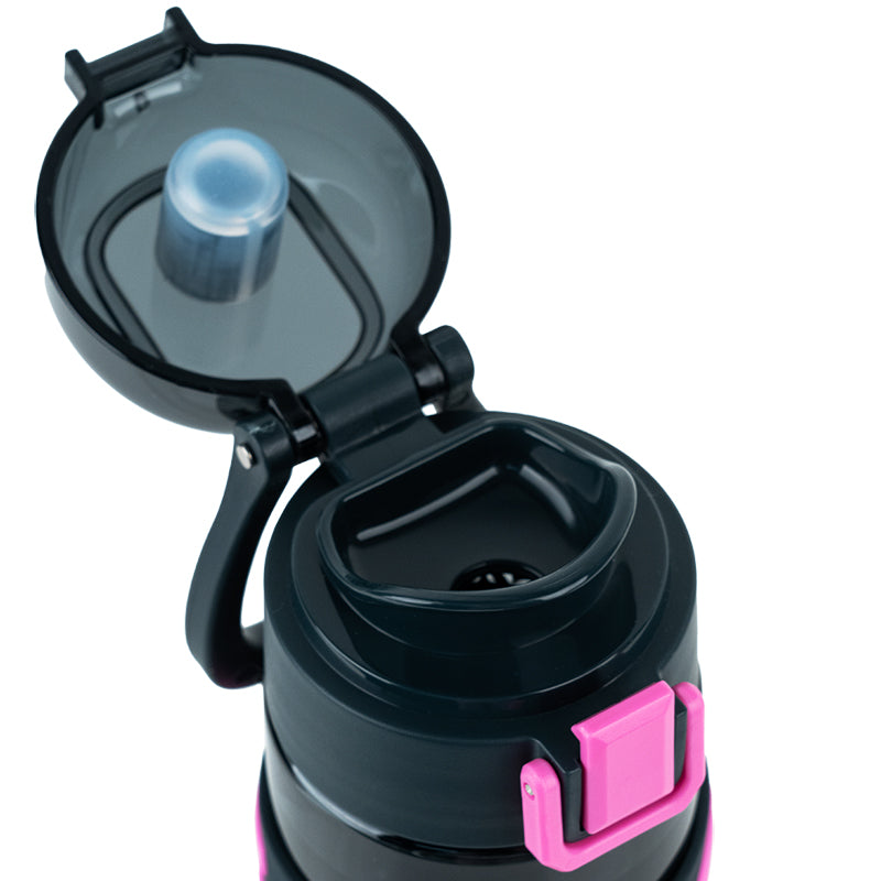 Water bottle Kite K25-1233-3, 680 ml, black-pink