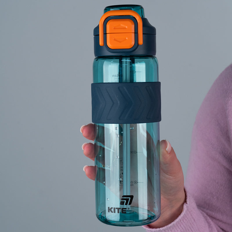 Water bottle Kite K25-1234-3, 800 ml, blue-orange