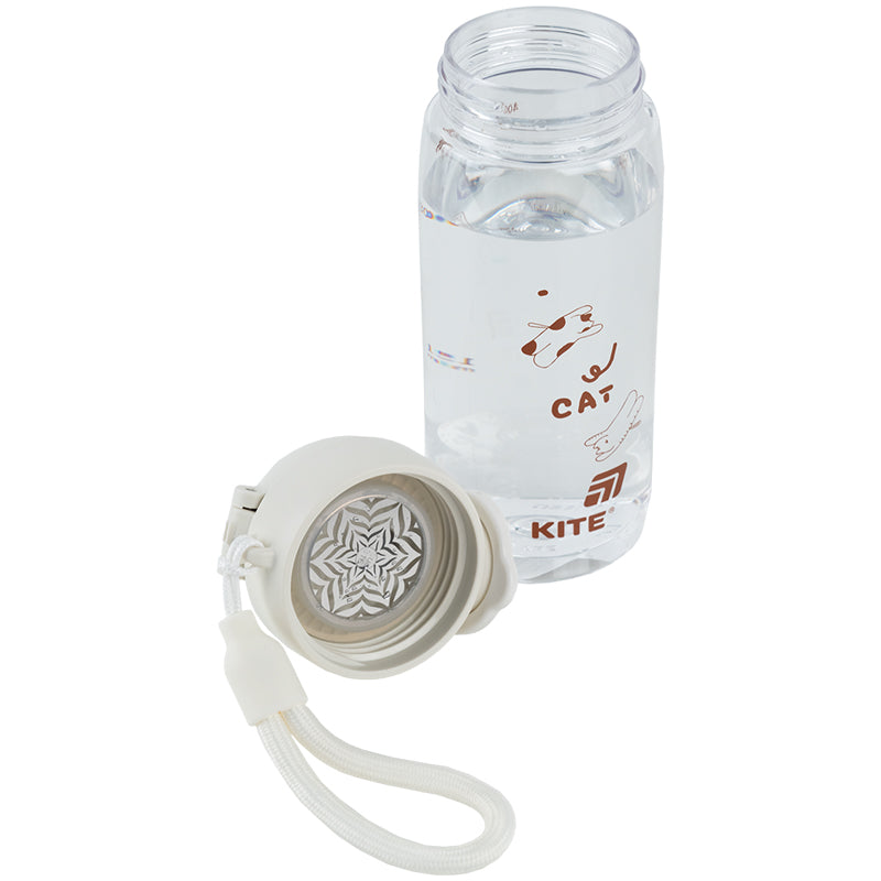 Water bottle Kite K25-1236-1, 480 ml, white