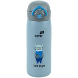 Thermos with button Kite K25-1221-3, Hot style, 430 ml, gray