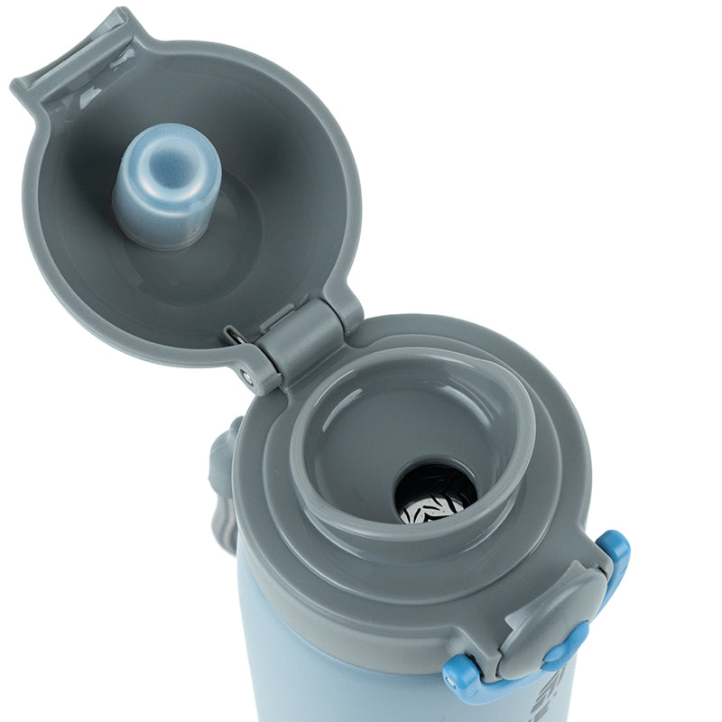 Thermos with button Kite K25-1221-3, Hot style, 430 ml, gray
