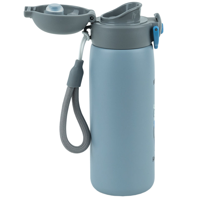 Thermos with button Kite K25-1221-3, Hot style, 430 ml, gray