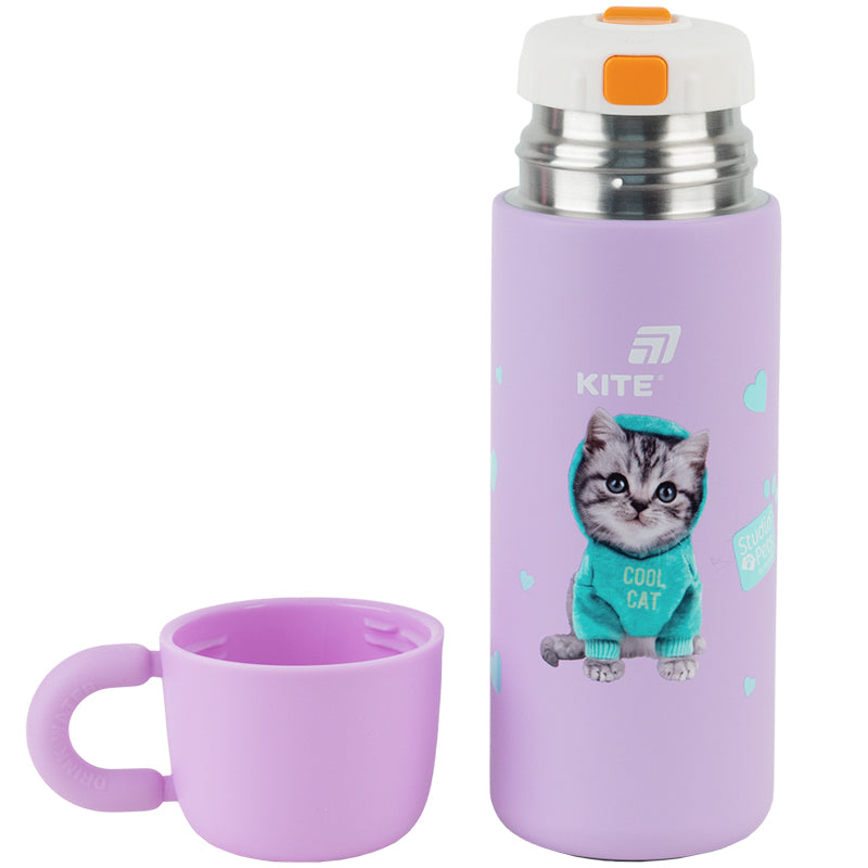 Thermos Kite Studio Pets SP25-312, 480 ml, purple
