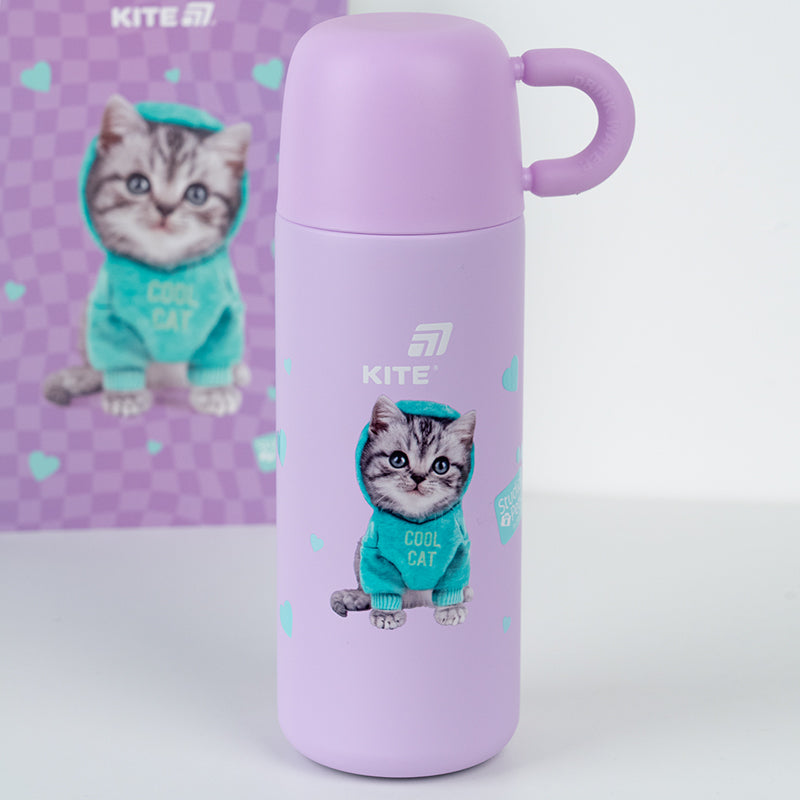 Thermos Kite Studio Pets SP25-312, 480 ml, purple