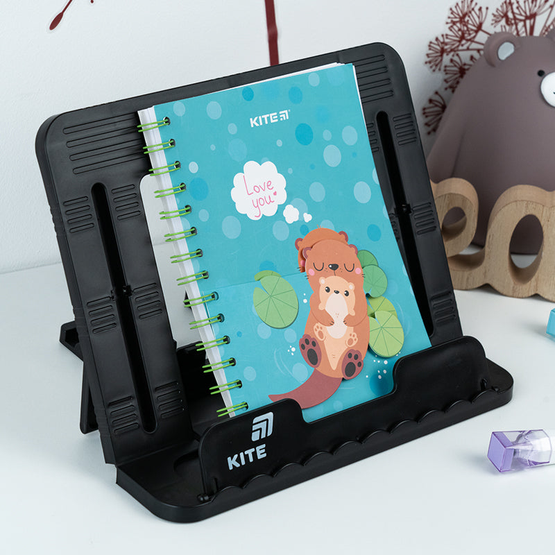 Підставка для книг Kite K25-330-1, пластикова, чорна