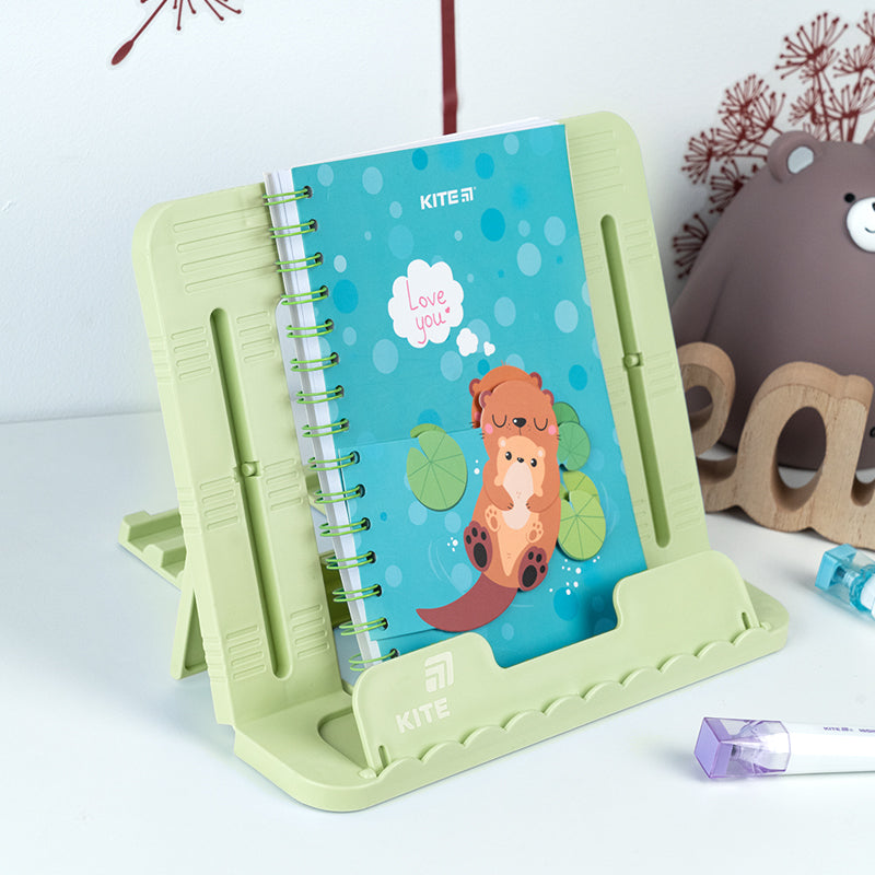 Підставка для книг Kite K25-330-2, пластикова, зелена