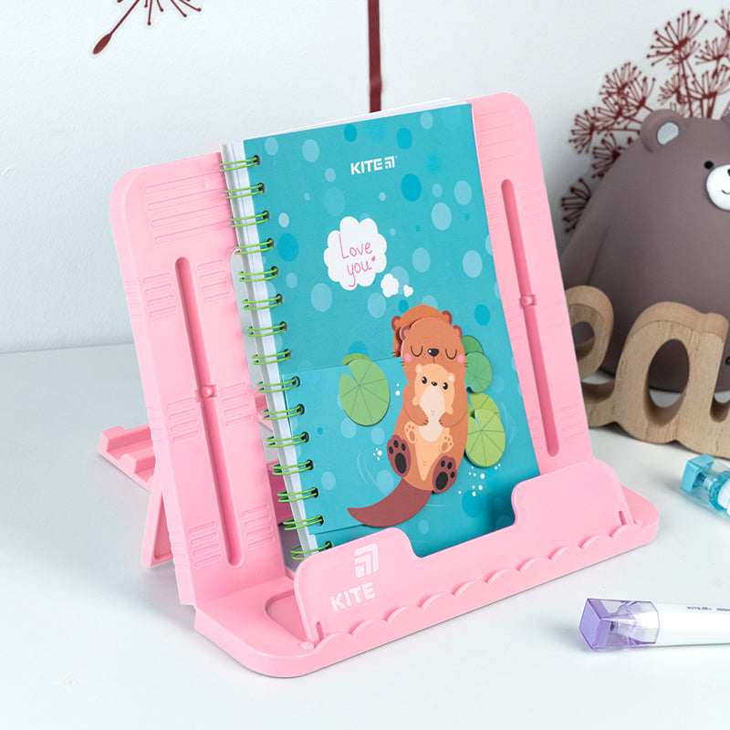 Підставка для книг Kite K25-330-4, пластикова, рожева