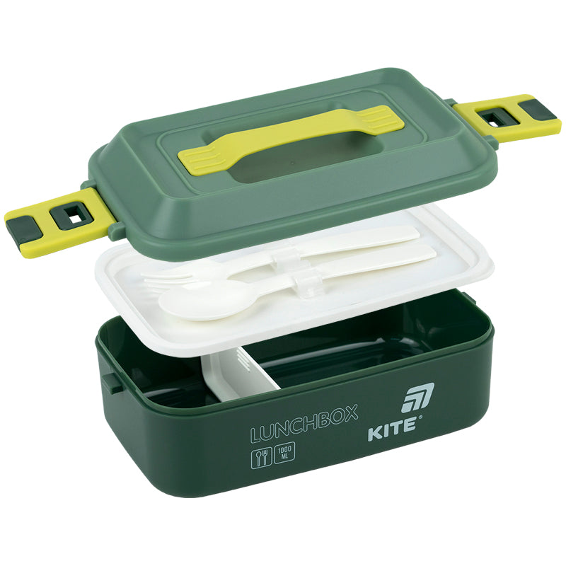 Lunchbox Kite K25-1183-3, 1000 ml, green