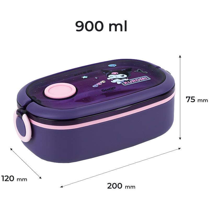 Lunchbox Kite Kuromi HK25-1180, 900 ml, purple
