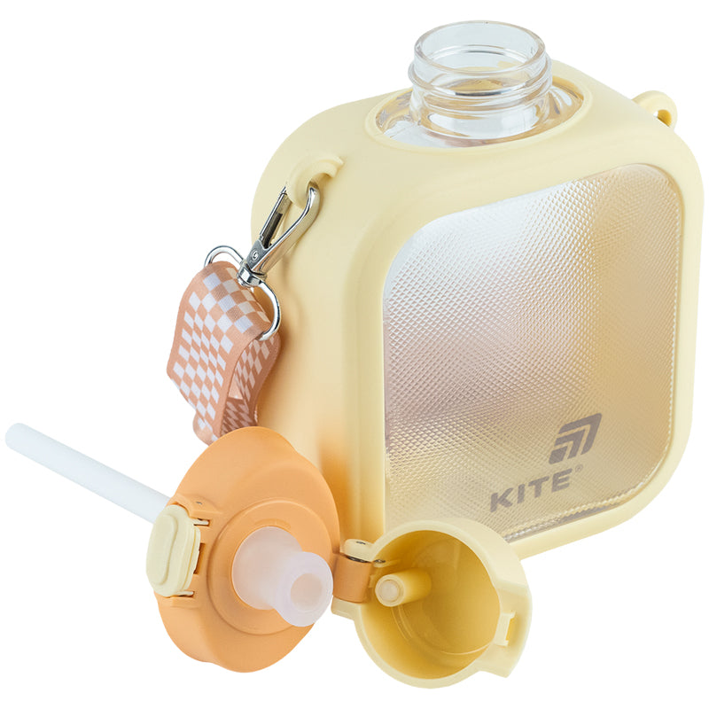 Water bottle Kite K25-1237-1, 700 ml, yellow