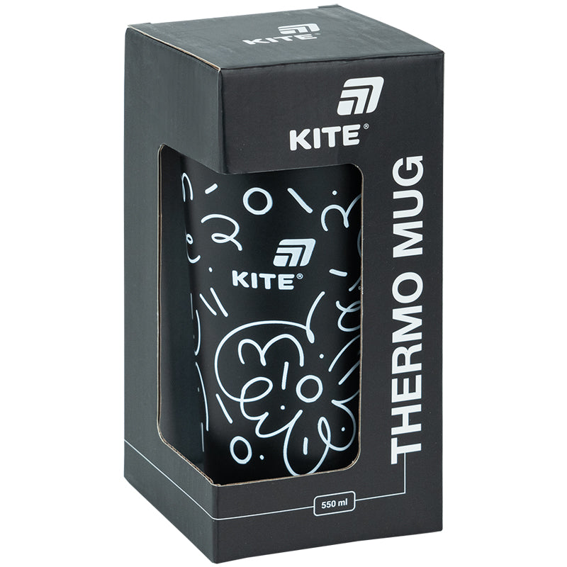 Thermomug Kite K25-1226-1, 550 ml, black