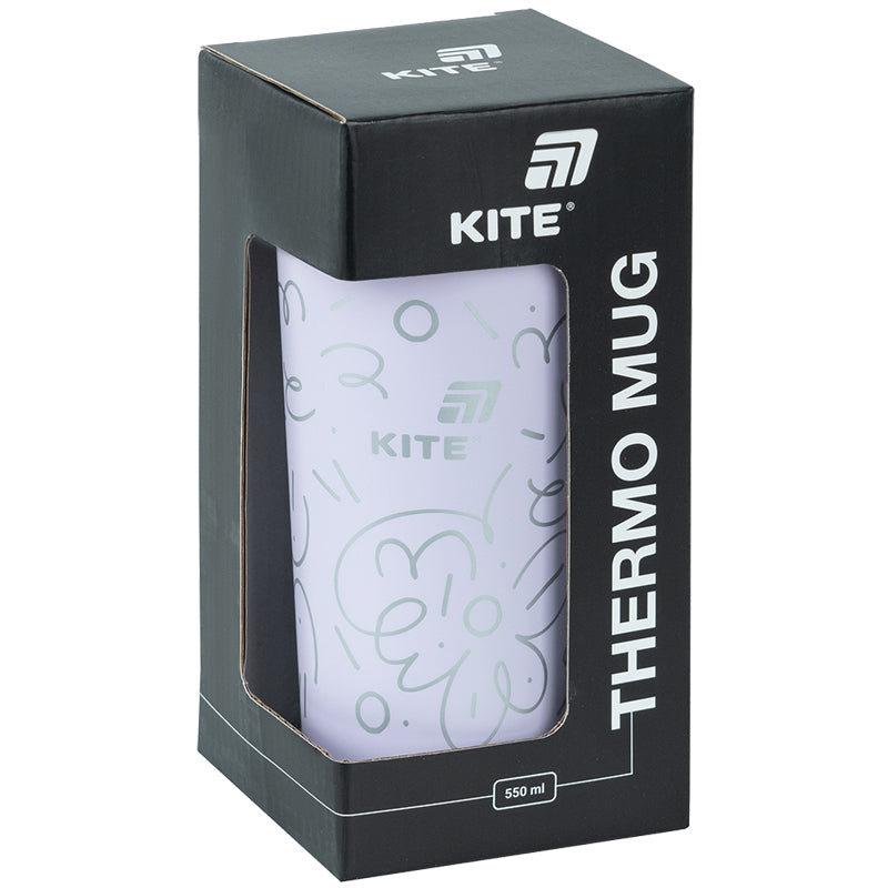 Термокружка Kite K25-1226-2, 550 мл, фіолетова