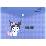 Папка на кнопці Kite Kuromi HK25-244-1, А4