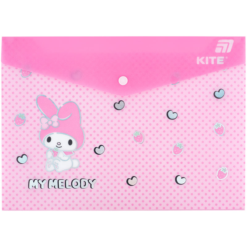 Папка на кнопці Kite My Melody HK25-244-3, А4
