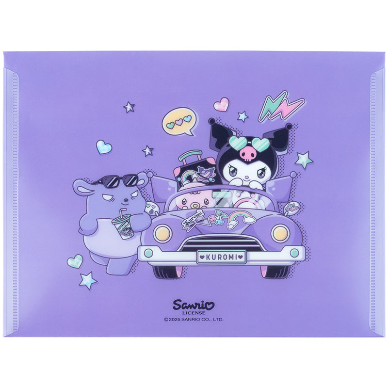 Папка на кнопці Kite Kuromi HK25-245-1, А5