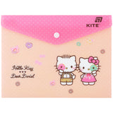 Folder with button Kite Hello Kitty HK25-244-4, А5